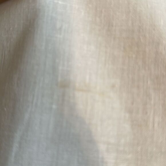 Holiday white linen bread basket liner with embroidered Christmas - Picture 6 of 7